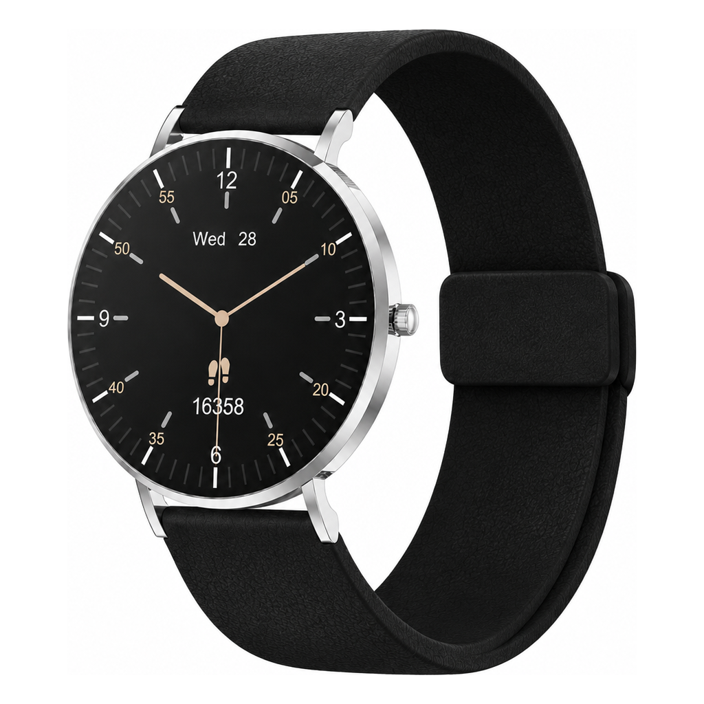 LunaPro Armband Silikon Schwarz an LunaPro Silber